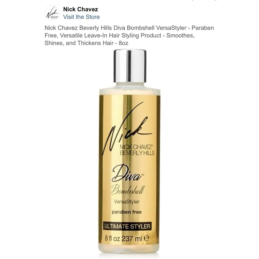 Nick Chavez Beverly Hills Diva Bombshell Versastyler Paraben Free Ultimate 8 oz